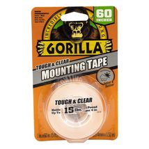 Gorilla Double Sided 1 in. W X 60 in. L Mounting Tape Clear - $10.95