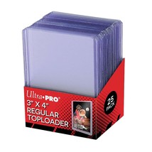 Ultra Pro 25 3 X 4 Top Loader Card Holder for Baseball, Football, Basketball, Ho - £10.35 GBP
