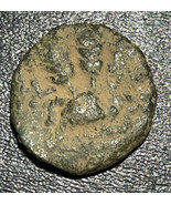 41-42 AD Year 6 Judea Herod Agrippa I AE Prutah Widow&#39;s Mite 2.77g Umbre... - £23.71 GBP