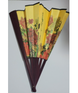 Natural Wood Extra Large Lace Floral Folding Hand Held 19 Inches  Chines... - $275.45 MXN