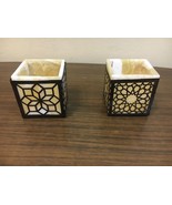 2x Alabaster Natural Crystal rock tea light candle holder 2&quot; FREE Shipping - £30.80 GBP