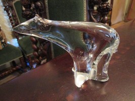 Paperweight Crystal Bear 6 X 4 1/2&quot; - $662.05 MXN