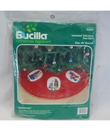 Bucilla Christmas Heirloom Bethlehem Tree Skirt Kit 82167 45&quot; Round - £39.01 GBP