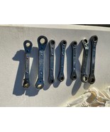 LOT(10) Ratcheting Box Wrenches- Blackhawk , RJR Tabacco, JCM, snapon - $120.23 CAD