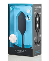 B VIBE SNUG PLUG 3 WEIGHTED ANAL BUTT PLUG - £46.70 GBP