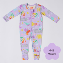 Bambi Mini Co. Wrigglesuit 6-12 Months (with Grippy Feet) Pastel Lilac - £66.22 GBP