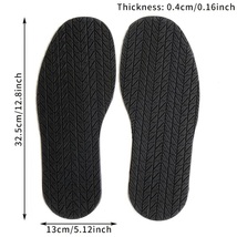 668 Rubber full sole, wavy design, 12.8&quot; x 5.7&quot;,  4mm, 5 colors available - $20.47 CAD