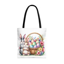 Tote Bag, Easter Rabbits with Basket, Tote bag, 3 Sizes Available - £22.45 GBP+