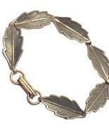 70s Southwestern Oak Leaves Links Copper Bracelet 7” - €33,93 EUR