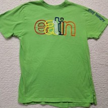 Men&#39;s FWRD DENIM &amp; Co. &quot;Eatin&quot; Stay Hungry Size Large T-Shirt Green - $15.43