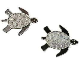 Sea Turtle Stained Glass Window Hanging Art Sun Catcher Purple Iridescen... - $33.66