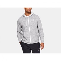 Under Armour Men&#39;s Sportstyle Terry Full Zip 1345776-112 Gray XL  X-Large - £54.81 GBP
