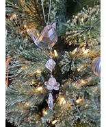 Hanging Clear Acrylic Christmas Holiday Birds Lot Of 3 Ornaments Multi-L... - £7.31 GBP