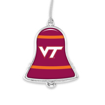 61947 Virginia Tech Hokies Bell Christmas Ornament with Stripes - £14.23 GBP