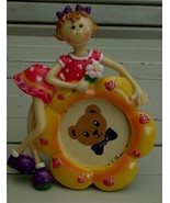 BRAND NEW IN PACKAGE Resin Photo Frame, Wallet Size Photo SUPER CUTE, BR... - $7.91