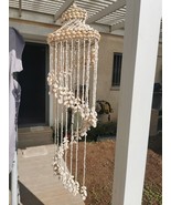 Spiral Cascading Shell Wind Chime Awesome African Tribal Hand Work Colle... - $76.31 CAD