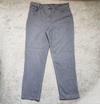 Gloria Vanderbilt Amanda Women&#39;s Size 14 Average High-Rise 5-Pocket Gray... - $17.99