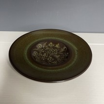 1 Franciscan Madeira Stoneware SAUCER Plate Brown Green Floral MCM - $21.28