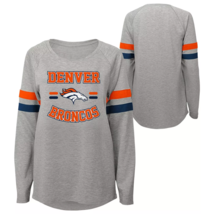 NFL Denver Broncos Girls&#39; XL Long Sleeve Fashion T-Shirt - £6.65 GBP