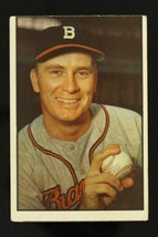 Vintage 1953 Baseball Card Bowman Color #37 JIM WILSON Boston Braves Pitcher - £6.56 GBP