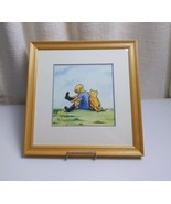Disney Classic Pooh with Christopher Robbins  Picture Art 15&quot;x15&quot; includ... - £19.71 GBP