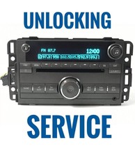 Chevy Saturn Cadillac Buick  Radio Unlocking service U019 - $40.00
