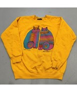 Vintage Laurel Birch ‘Rainbow Cat Cousins’ Sweatshirt Size Medium HAS FLAWS - $39.59