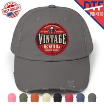 Retro Motorcycle Car Gas Oil Repair Vintage Classic Distressed Cap Logo Hat - $24.99