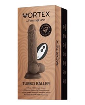 Turbo Baller Dildo Femme Funn Silicone Rechargeable Real Feel Rotating Vibrator - £85.76 GBP