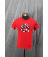 Toronto Raptors Shirt (Retro) - Classic Logo on Red - Men&#39;s Small - $53.10 CAD