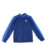 NIKE Youth Boys Sz XL Full Zip Blue Track Sports Coat Jacket, Blue, Pockets - £15.42 GBP