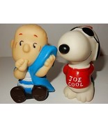 ConAgra Peanuts Snoopy &quot;Joe Cool&quot; &amp; Linus Vinyl Squeak Dog Toys - £6.91 GBP