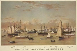 The Yacht squadron at Newport - Art Print - $21.99+