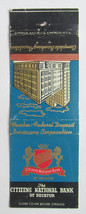 The Citizens National Bank of Decatur - Illinois 20 Strike Matchbook Cover IL - £1.62 GBP