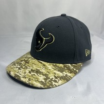 Nfl Houston Texans Cap Hat New Era 59fifty Outdoor Camo Low Profile Sz 7 1/8 - $24.19