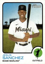  2022 Topps Heritage #275 Jesus Sanchez - Miami Marlins Baseball Card {NM-MT} - £0.79 GBP