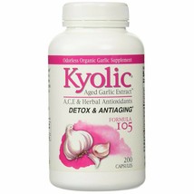 Kyolic Aged Garlic Extract™ Detox and Anti-Aging Formula 105 -- 200 Capsules - £21.12 GBP