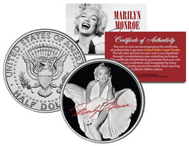 Marilyn Monroe &quot;Happy Birthday&quot; JFK Kennedy Half Dollar US Coin *Licensed* - £6.71 GBP