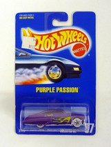 Hot Wheels Purple Passion #87 Purple Die-Cast Car All Blue Card White Wa... - $4.15
