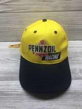 Pennzoil Racing Vintage 1990&#39;s K-Products Strapback Trucker Hat Cap Made in USA - £11.74 GBP