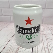Vintage Ceramarte Heineken Holland Beer Mug Stien White Ceramic - €8,14 EUR