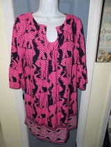 CROWN &amp; IVY Elephant Print 3/4 Bell Sleeve Peasant Dress Size 4 Women&#39;s EUC - £27.12 GBP