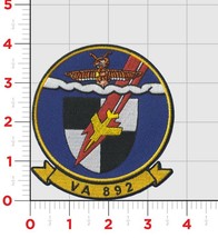 4&quot; NAVY VA-892 THUNDERBIRDS FIXED WING SQUADRON SHIELD EMBROIDERED PATCH - £23.94 GBP