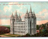Great Mormon Temple Salt Lake City Utah UT DB Postcard T20 - $2.92