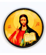 Russian hand painted brooches of religious saints_brooch_06, Jesus-
show... - $217.18 MXN