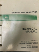 John Deere TM1769 Technical Service Manual Sabre Lawn Tractors OEM - £53.48 GBP