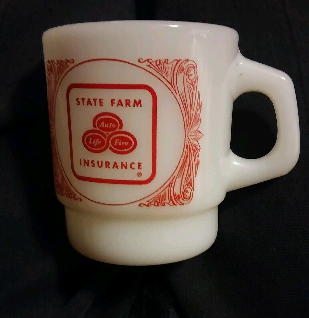Primary image for 000 Vintage Anchor Hocking Fire King State Farm Insurance Mug Like Good Neighbor