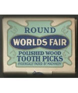 1 Box of 300 Worlds Fair VINTAGE TOOTHPICKS rOund tip Polished Wood MADE... - $976.63 MXN