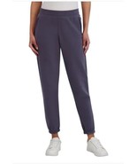 DKNY Womens Jogger Gray Grey Pockets Fleece Logo Sport Active Midweight - $791.72 MXN